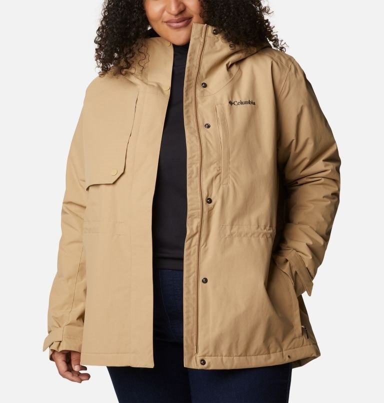 Women's Columbia Hadley Trail Jackets Khaki | Plus Size CA-OC631